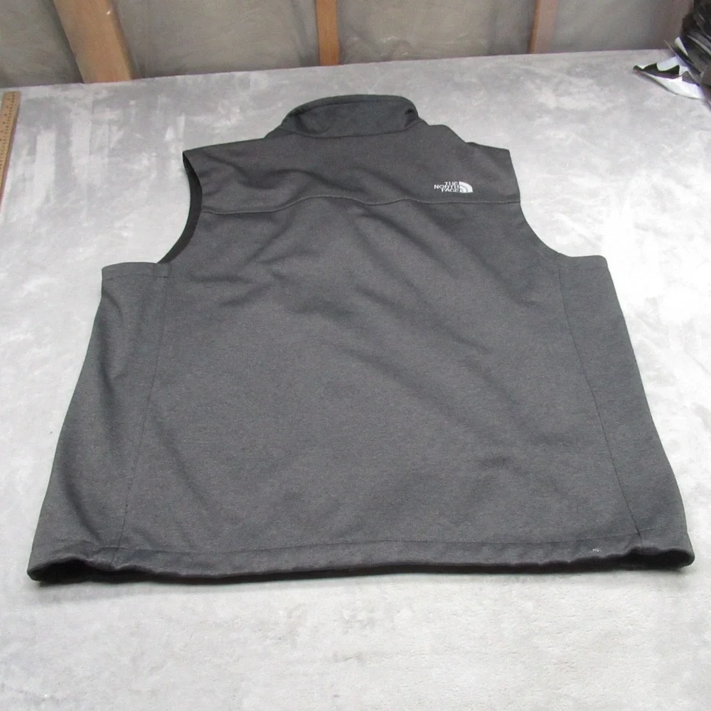 North Face Ridgewall Vest‎ Men XXL Charcoal Grey Softshell  Windproof Outdoor